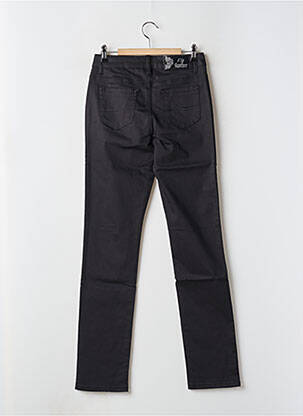 Pantalon droit stretch taille haute noir KY CREATION femme