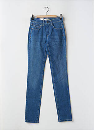 Jeans coupe slim stretch taille normale bleu BRUNO SAINT HILAIRE femme