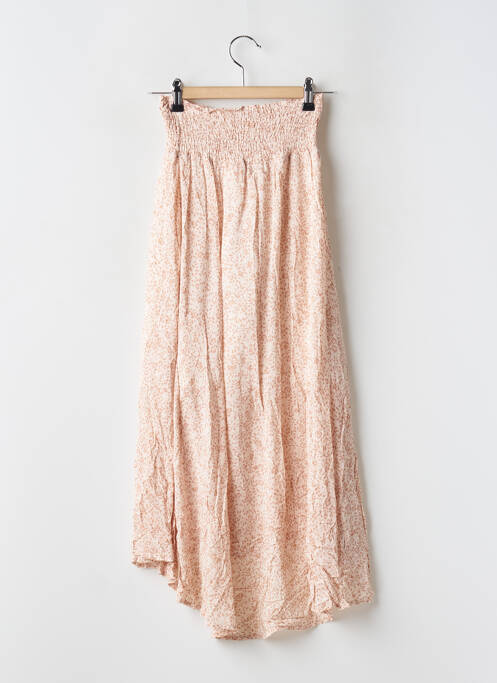 Jupe longue taille haute rose BRUNO SAINT HILAIRE femme