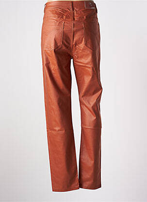 Pantalon slim taille haute taille haute marron S.QUISE femme