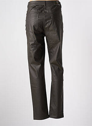 Pantalon slim tissage enduit taille haute vert S.QUISE femme
