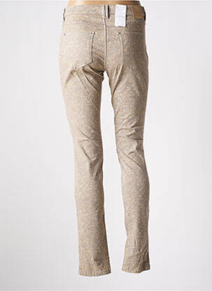 Pantalon slim stretch taille normale beige BRUNO SAINT HILAIRE femme