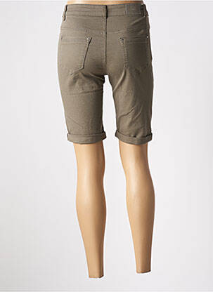 Bermuda taille haute taille haute vert VOGGO femme