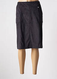 Jupe mi-longue taille à pinces noir BRUNO SAINT HILAIRE femme