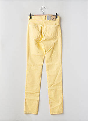 Pantalon slim tissage popeline taille normale jaune BRUNO SAINT HILAIRE femme