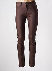 Pantalon slim marron fonce S.QUISE pour femme seconde vue