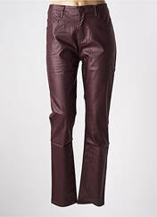 Pantalon slim violet S.QUISE pour femme seconde vue