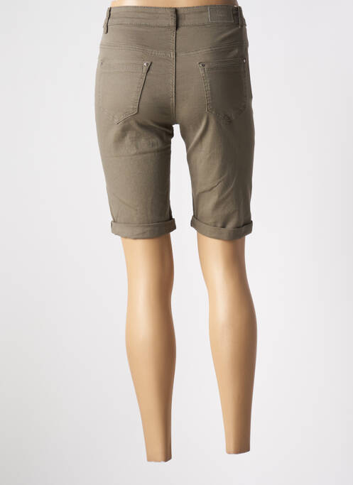 Bermuda taille haute taille haute vert VOGGO femme