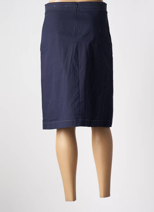 Jupe mi-longue bleu BRUNO SAINT HILAIRE pour femme
