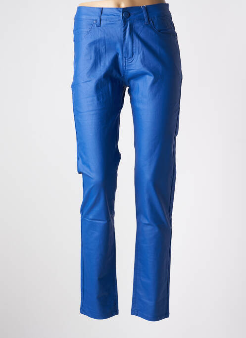 Pantalon slim bleu S.QUISE pour femme