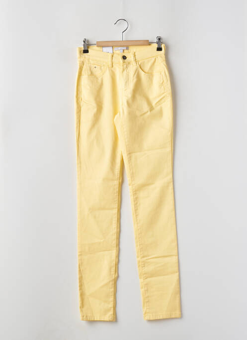 Pantalon slim jaune BRUNO SAINT HILAIRE pour femme