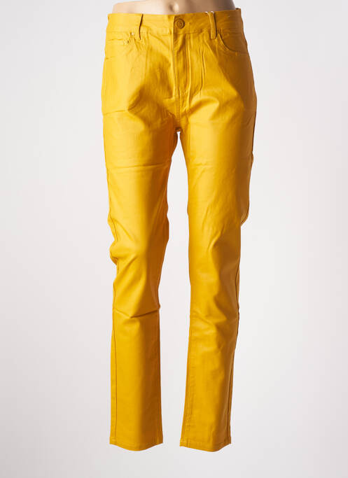 Pantalon slim jaune S.QUISE pour femme