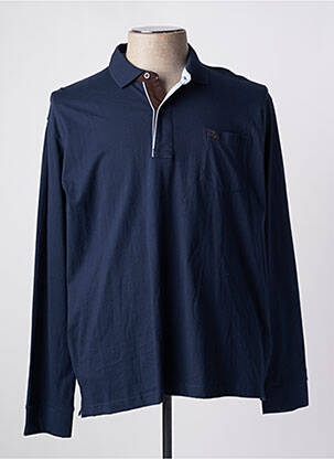 Polo bleu OLD TAYLOR pour homme