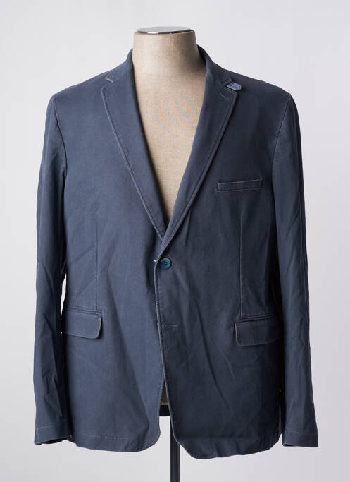Blazer bleu BRUNO SAINT HILAIRE pour homme