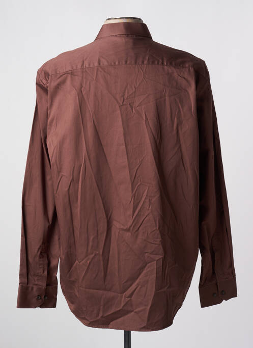 Chemise manches longues marron AARON'S pour homme