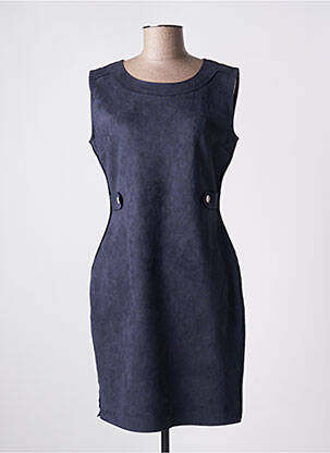 Robe mi-longue sans manche sans manche bleu HF WOMAN COLLECTION femme