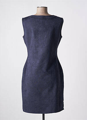 Robe mi-longue sans manche sans manche bleu HF WOMAN COLLECTION femme