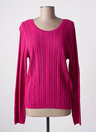 Pull stretch manches longues rose LA PETITE ETOILE femme