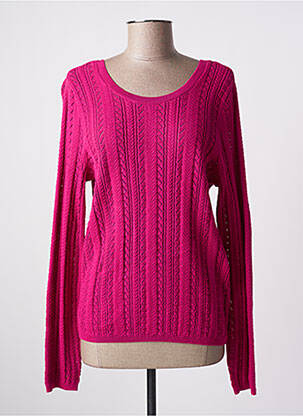 Pull stretch manches longues rose LA PETITE ETOILE femme