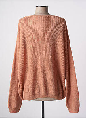 Pull col v manches longues rose TEDDY SMITH femme