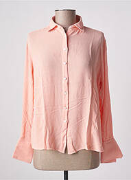 Chemisier coupe fluide manches longues rose BRUNO SAINT HILAIRE femme