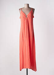 Robe longue orange LAURE + MAX pour femme seconde vue