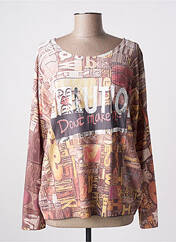 T-shirt beige MADE IN ITALY pour femme seconde vue