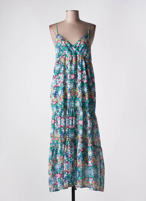 Robe longue vert THE KORNER pour femme