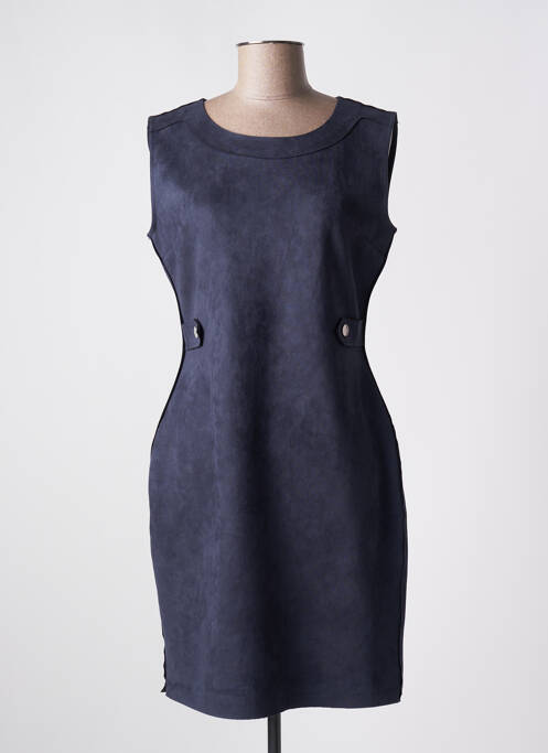 Robe mi-longue bleu HF WOMAN COLLECTION femme