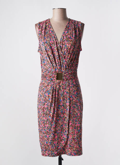 Robe mi-longue rose LADY LOL pour femme