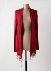 Gilet manches longues rouge EGO pour femme seconde vue