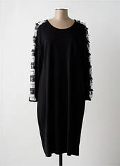 Robe mi-longue noir 100 % FEMININ PARIS pour femme seconde vue