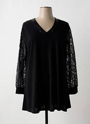 Tunique manches longues noir 2W PARIS pour femme seconde vue