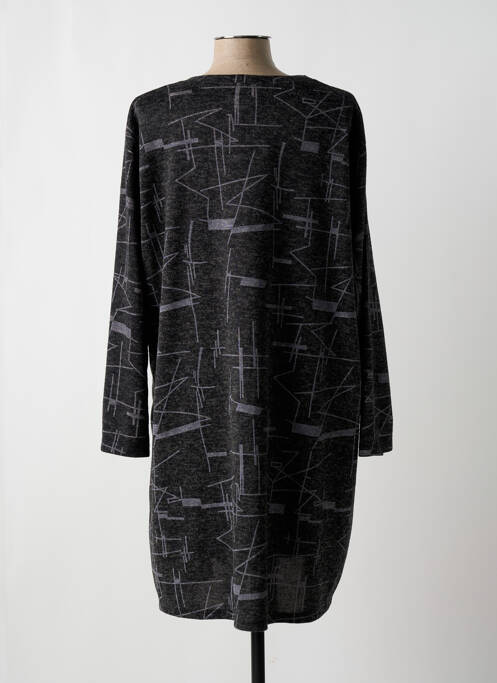 Robe mi-longue gris MADE IN ITALY pour femme