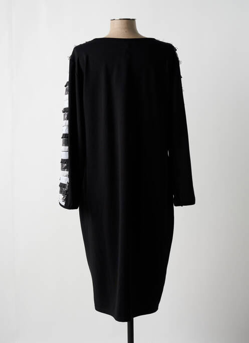 Robe mi-longue noir 100 % FEMININ PARIS pour femme