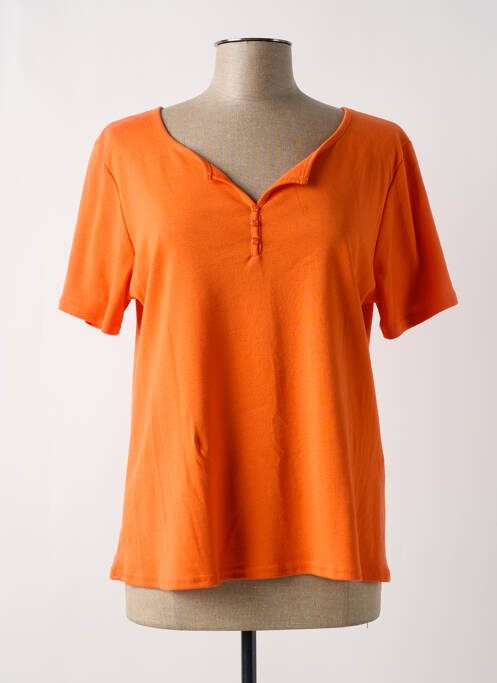 T-shirt orange fonce A PARIS pour femme