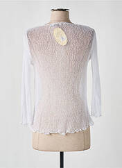 Gilet manches longues blanc EXOTIC pour femme seconde vue