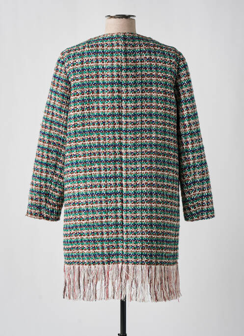 Manteau long coupe cintrée sans capuche vert THE KORNER femme