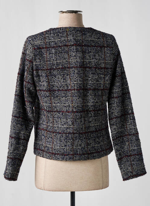 Veste chic bleu BRUNO SAINT HILAIRE pour femme