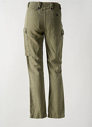 Pantalon droit taille à pinces taille haute vert FREEMAN T.PORTER femme