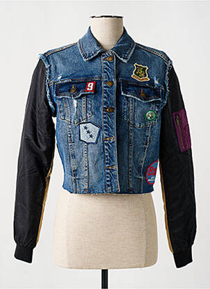 Veste casual coupe droite bleu DESIGUAL femme