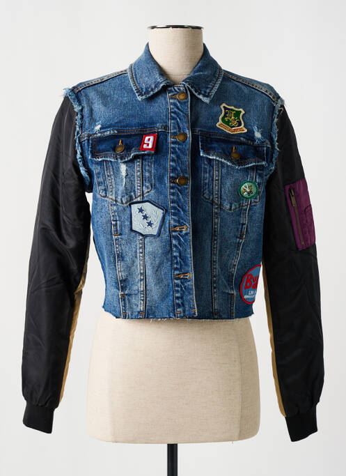 Veste casual bleu DESIGUAL pour femme