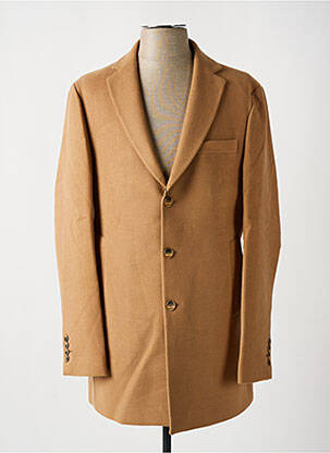 Manteau long manches longues sans capuche beige BENSON & CHERRY homme