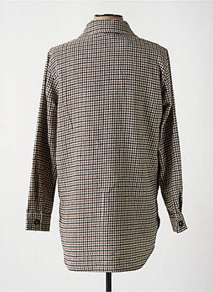 Veste casual coupe droite marron KAFFE femme