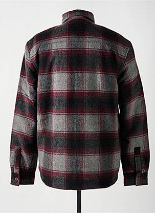 Veste casual finition intérieure fourrure synthétique rouge PETROL INDUSTRIES homme