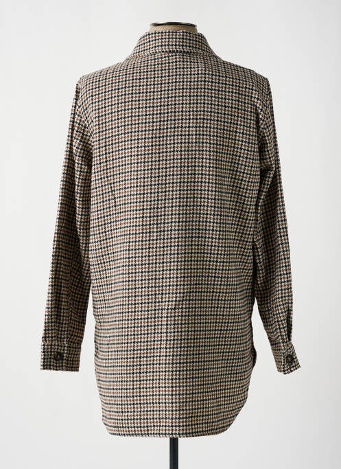Veste casual coupe droite marron KAFFE femme