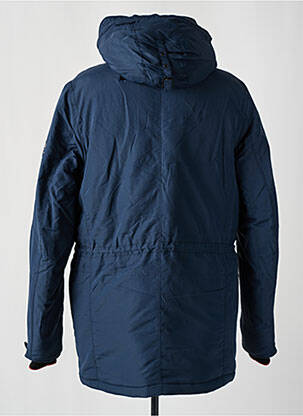 Parka poignets bords-côtes a capuche bleu GARCIA homme