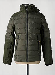 Doudoune manches longues a capuche vert GARCIA homme