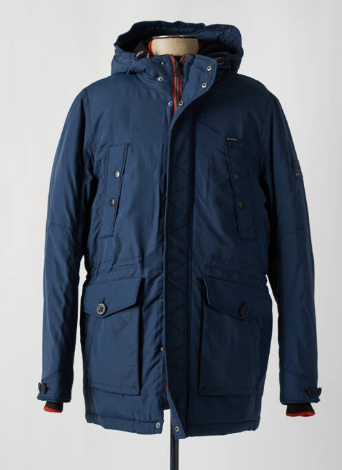 Parka manches longues a capuche bleu GARCIA homme
