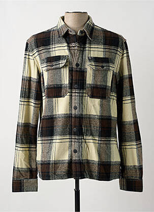 Chemise manches longues poches beige PETROL INDUSTRIES homme